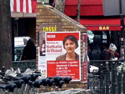 affiche politique élection présidentielle 2012 Arthaud 7