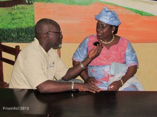 27 Août 2012 - Mme KOUYATE pendant l'interview