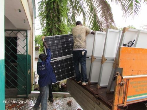 Montage des lampadaires