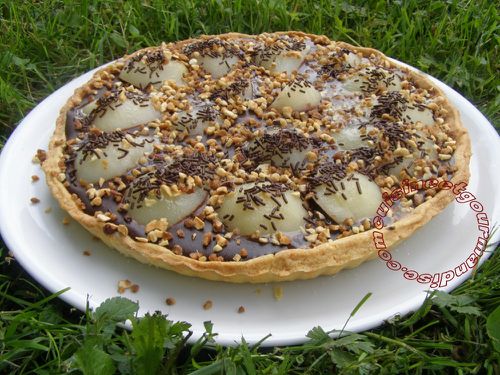 tarte chocolat poires de Jaclyne