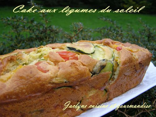 Cake aux légumes du soleil Jaclyne cuisine et gourmandise