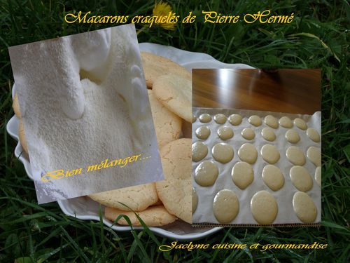 Macarons craquelés de Pierre Hermé Jaclyne cuisine et gourmandise