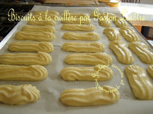Biscuits à la cuillère par Gaston Lenôtre Jaclyne cuisine et gourmandise