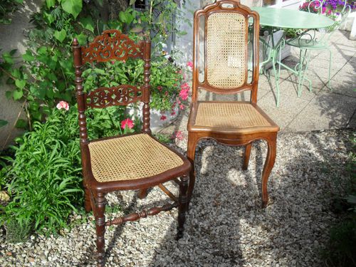chaises cannées du XIXiéme Siècle