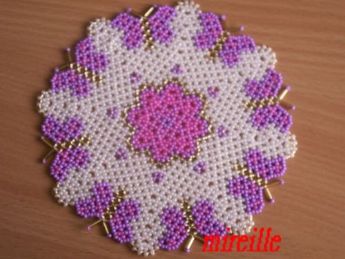 napperon paillon violet