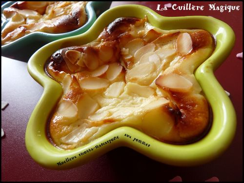Moelleux ricotta mascarpone aux pommes le 04/09/10