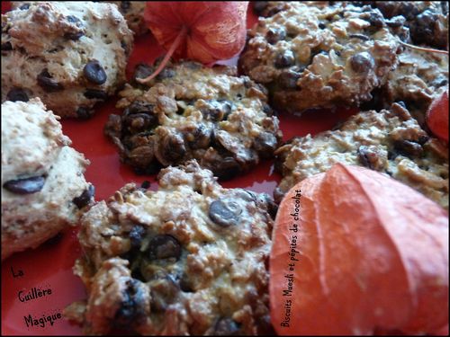 Cookies muesli pépites chocolat