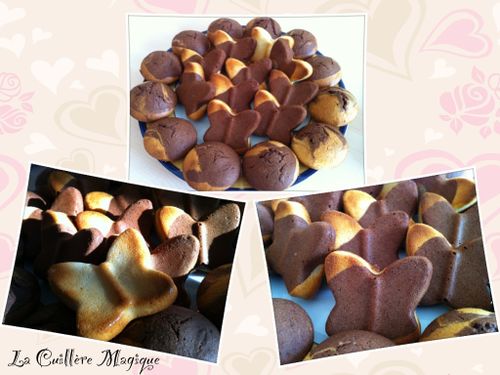 Marbrés chocolat noir et chocolat blanc mai 2012