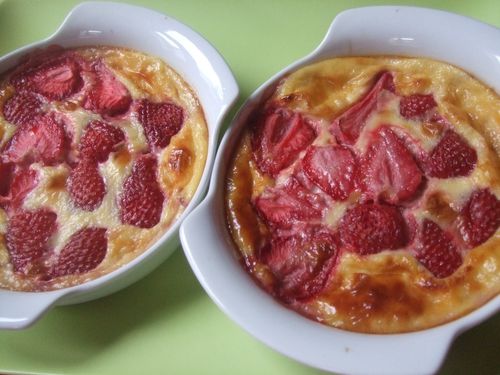 crèmes aux fraises
