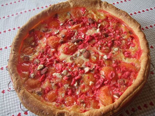 tarte abricots pralines