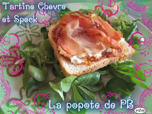 Tartine Au Chèvre Et Au Speck Popote De Petitbohnium