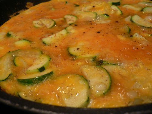 omelette aux courgettes