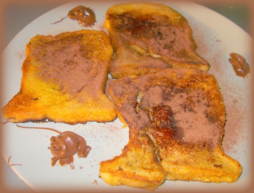 Pain perdu chocolaté