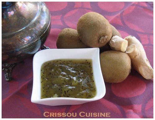 confiture kiwis gingembre confit