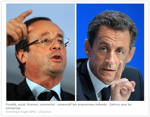 Comparaison programmes TPE PME Hollande Sarkozy