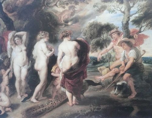 Pierre Paul Rubens Le jugement de Paris huile sur bois Dres