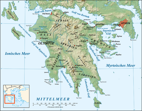 766px-Peloponnese relief map-de[1]