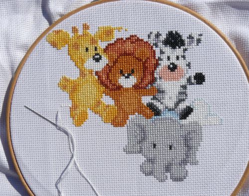 animal medley birth sampler 4