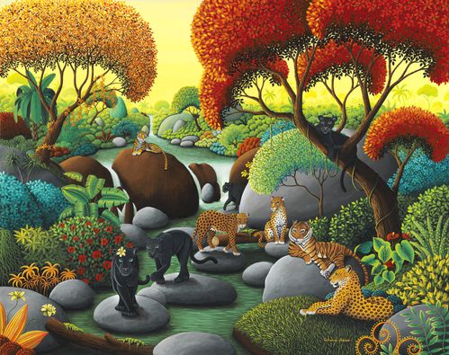 Défilé de panthères © Catherine MUSNIER