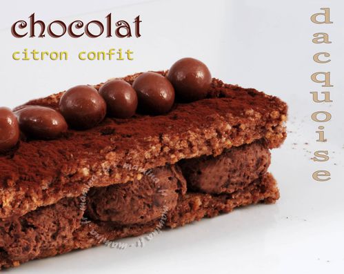 DACQUOISE AU CHOCOLAT DACQUOISE AU CHOCOLAT