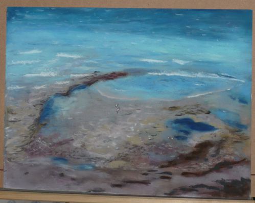 entre mer et sable pastel