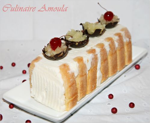 Bûche De Noël Glacée  Recette Facile et Gourmande