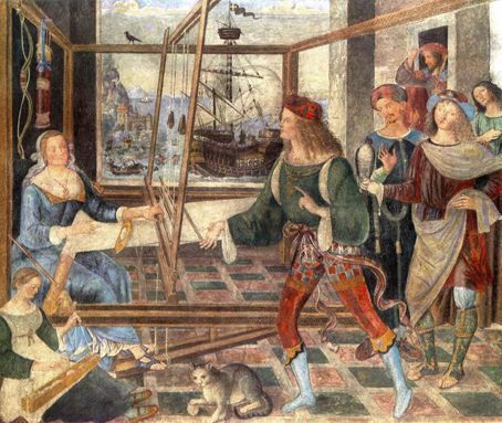 Bernardo di Betto dit le Pinturicchion Le retour d'Ulysse,