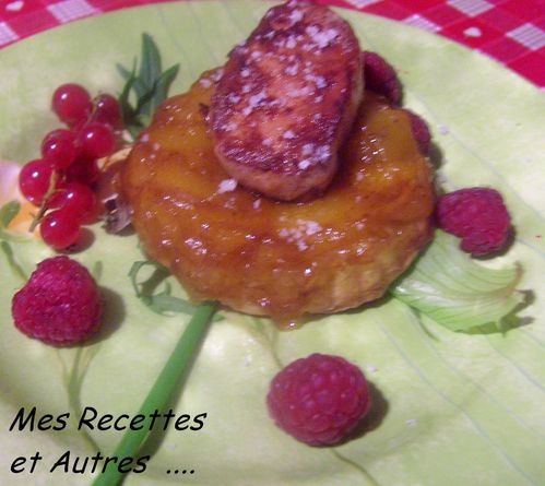 tatin mangue foie gras