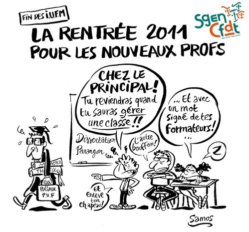 Dessin Humoristique La Rentree 11 Pour Les Nouveux Profs Source Sgen Cfdt Pays De Loire Le Blog De Dom