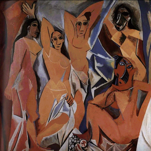 Pablo Picasso-Les demoiselles d-Avignon-1907-Le Cubisme