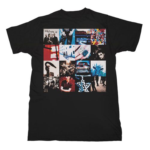 UTW1104 T-shirt-Homme-Noir-Achtung-Baby 900