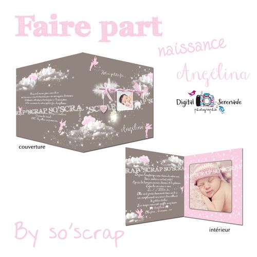 faire part naissance Caroline