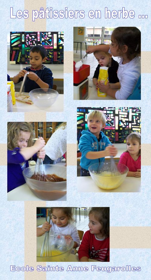 cuisine en maternelle école ste anne feugarolles