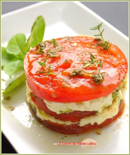 Mille Feuille De Tomate Mozzarella Parce Qu Elles Le Valent Bien La Cuisine De Mamie Caillou