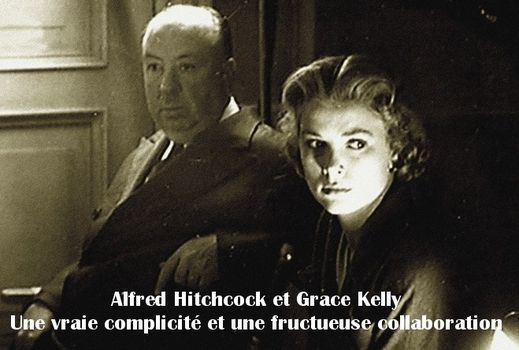 Alfred Hitchcock et Grace Kelly