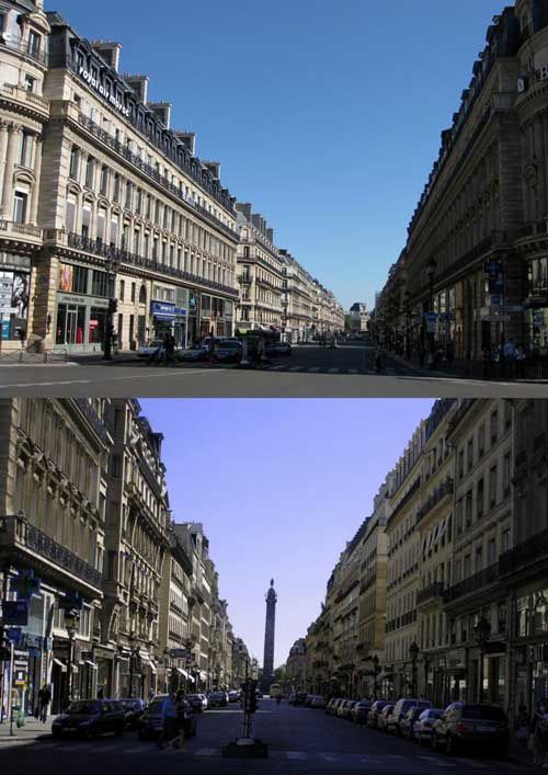 Av. de l'Opéra et rue de la Paix