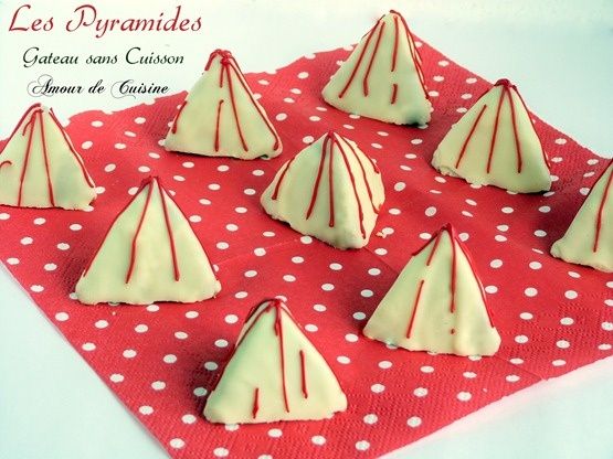 les pyramides - gateau sans cuisson