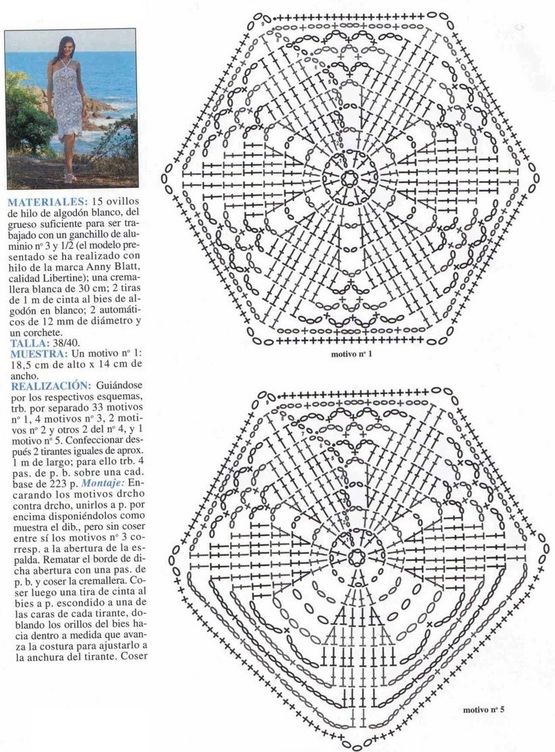 robe blanche aux motifs assemblés.