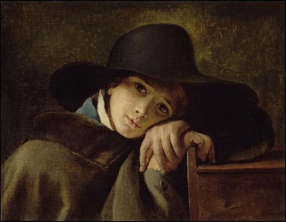 francois joseph navez jeune garcon songeur