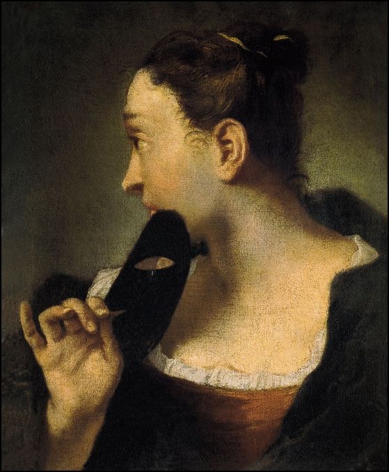 giovanni batista piazzetta jeune femme tenant masque
