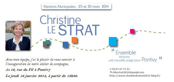 Invitation Atelier de campagne - Christine LE STRAT 2014 -