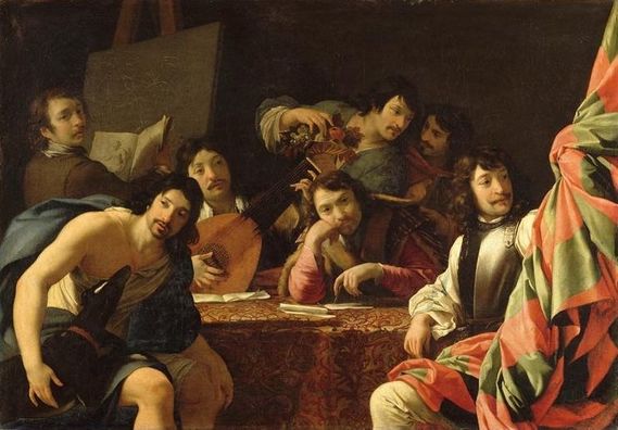 Eustache Le Sueur Réunion d'amis