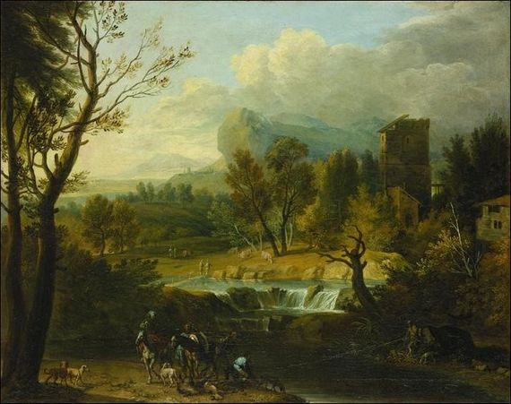 franz joachim beich paysage montagneux avec lac