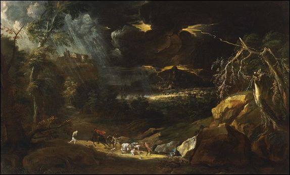 marco ricci paysage avec tempete