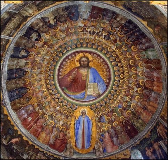giusto de menabuoi christ pantocrator baptistere padoue