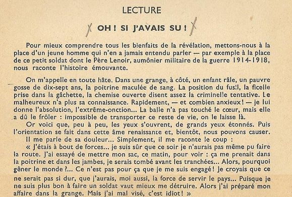 Oh! si j'avais su! partie 1