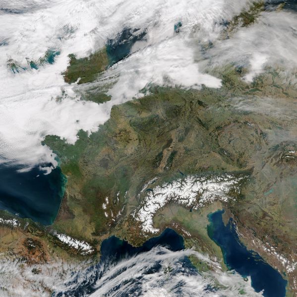 SUOMI - NPP - VIIRS - France Pollution - 14-03-2014