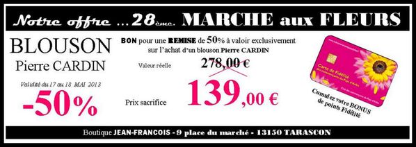 PROMO Marché aux Fleurs