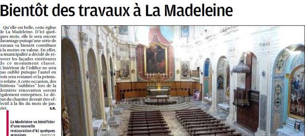Travaux La Madeleine La Provence