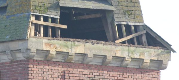 Zoom sur le clocher, photo du 30 12 2011